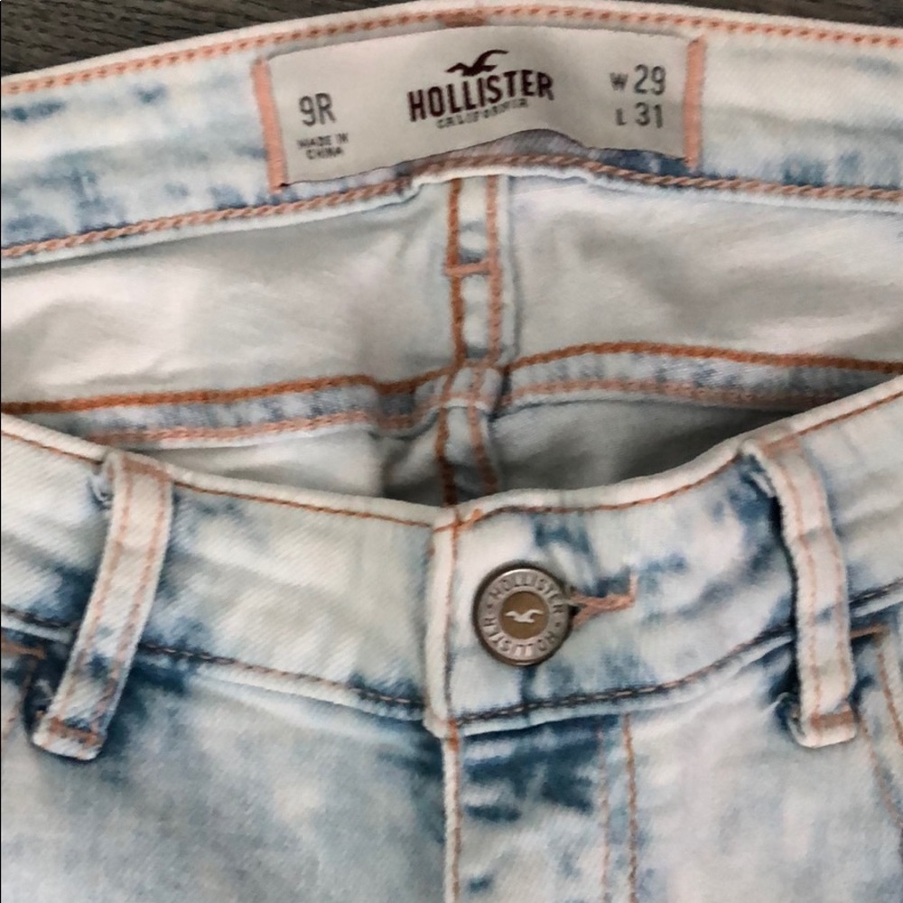 Hollister acid washed jeans
